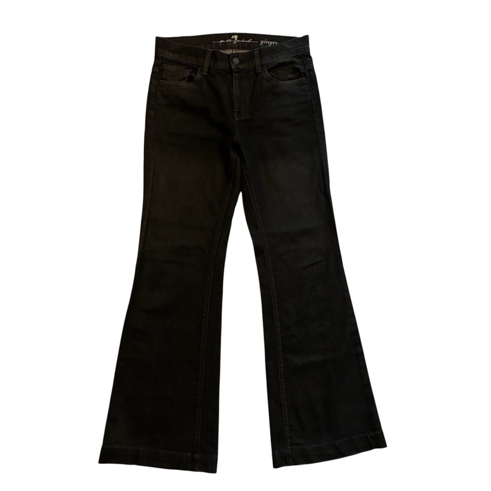 Women’s High-Rise Flared Jeans - Black - Picture 2 of 7